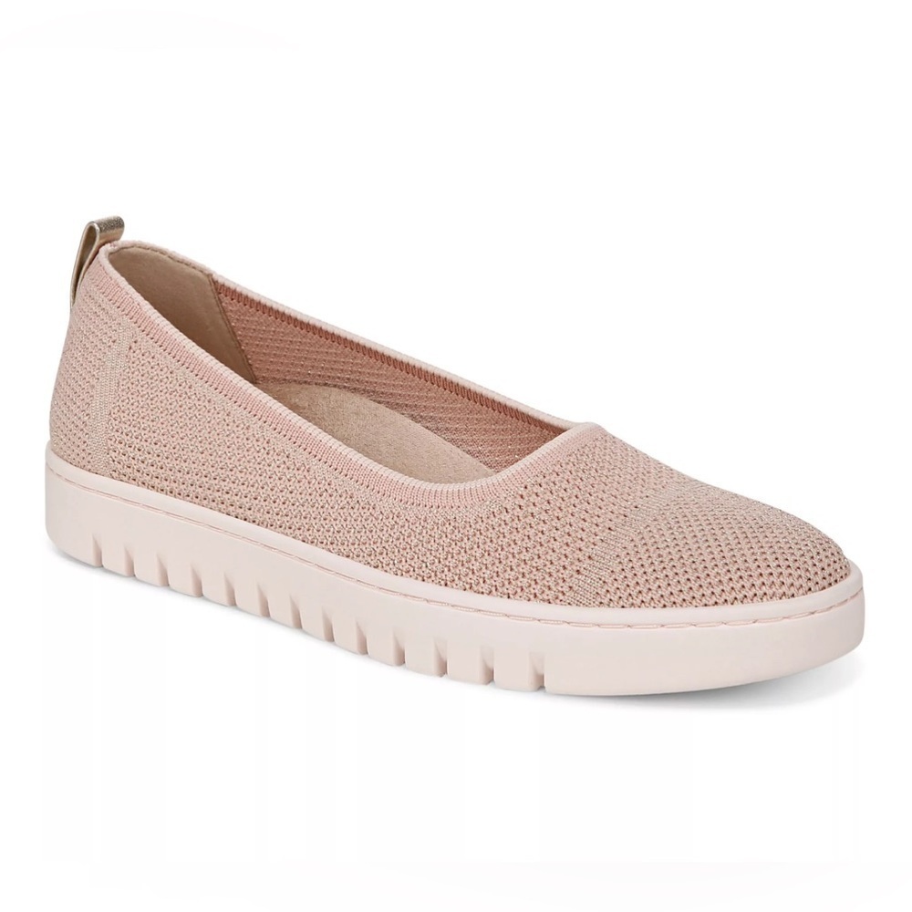 NIB Vionic Light Pink Uptown Skimmer Knit Slip on Sneakers